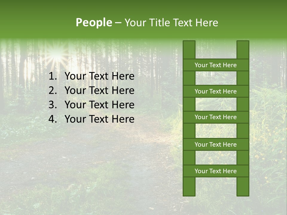 Light Beautiful Sunset PowerPoint Template