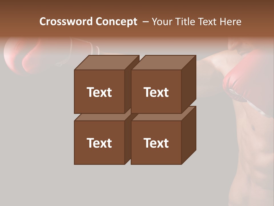 Caucasian Gloves Training PowerPoint Template