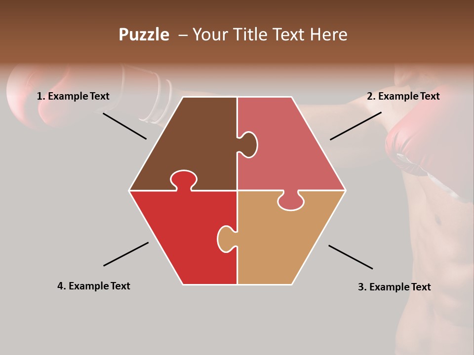 Caucasian Gloves Training PowerPoint Template