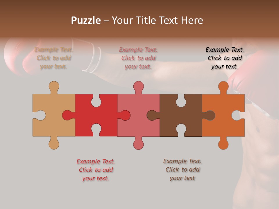 Caucasian Gloves Training PowerPoint Template