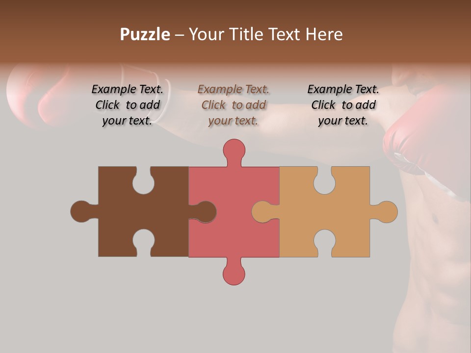 Caucasian Gloves Training PowerPoint Template