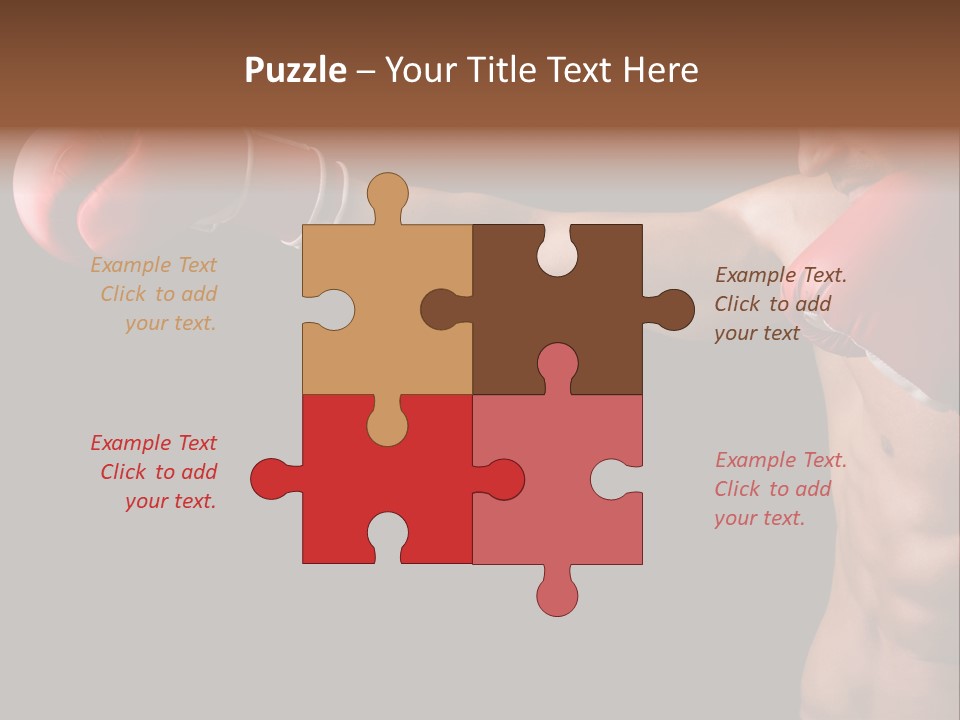 Caucasian Gloves Training PowerPoint Template