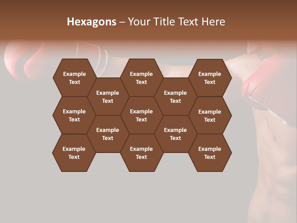 Caucasian Gloves Training PowerPoint Template