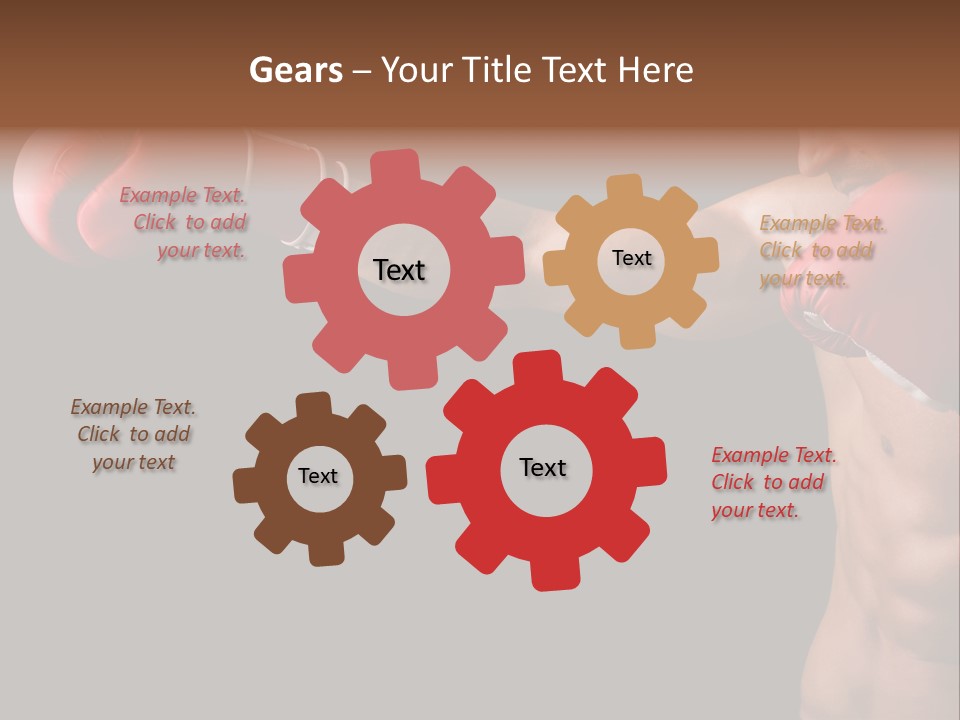 Caucasian Gloves Training PowerPoint Template