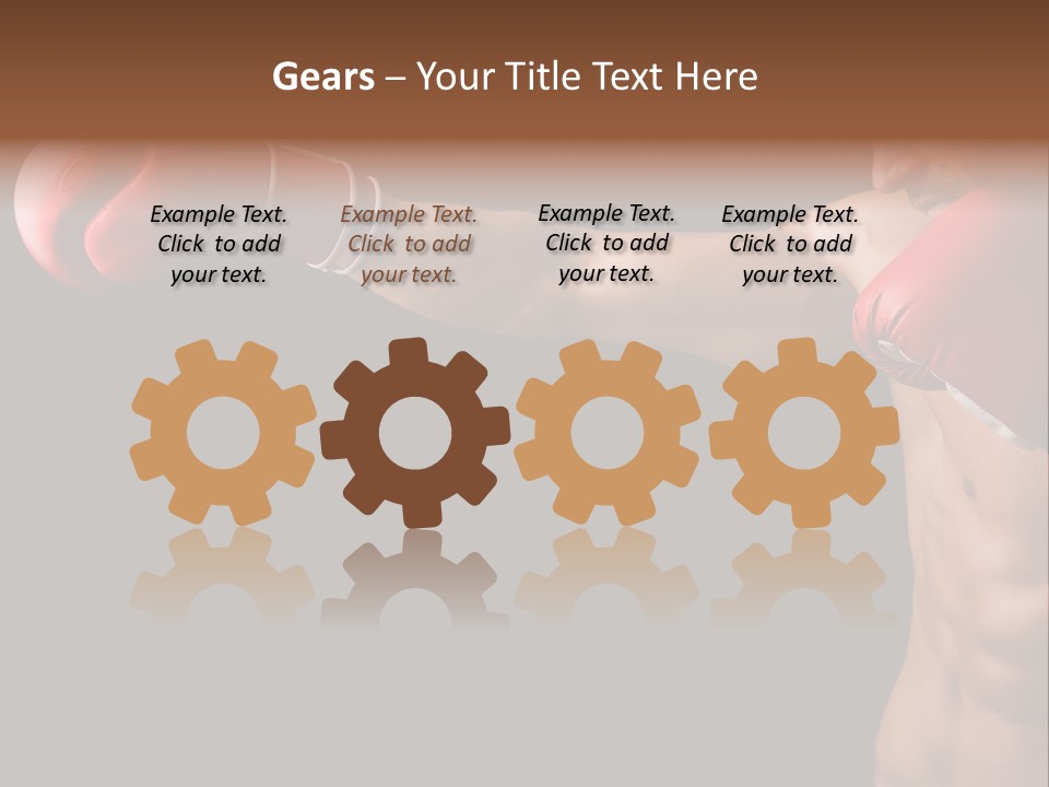 Caucasian Gloves Training PowerPoint Template