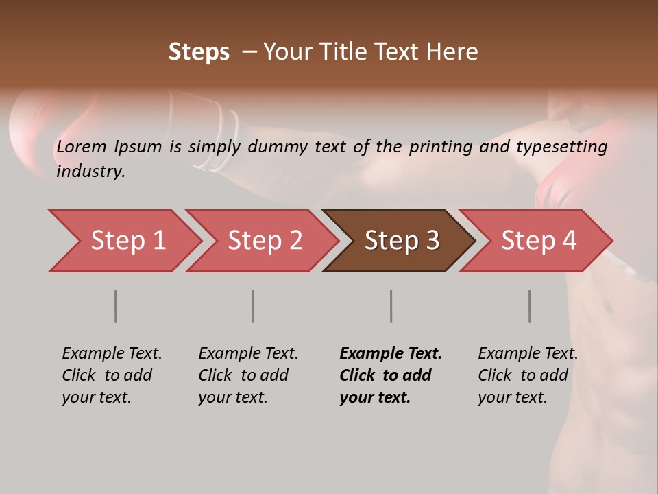 Caucasian Gloves Training PowerPoint Template