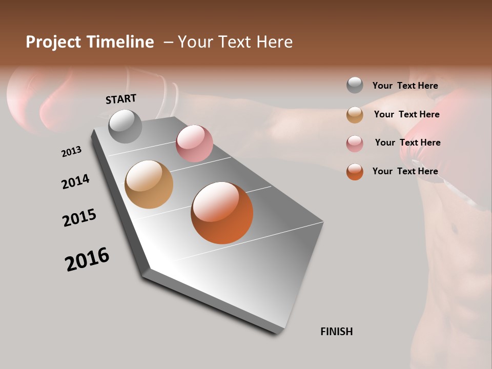 Caucasian Gloves Training PowerPoint Template
