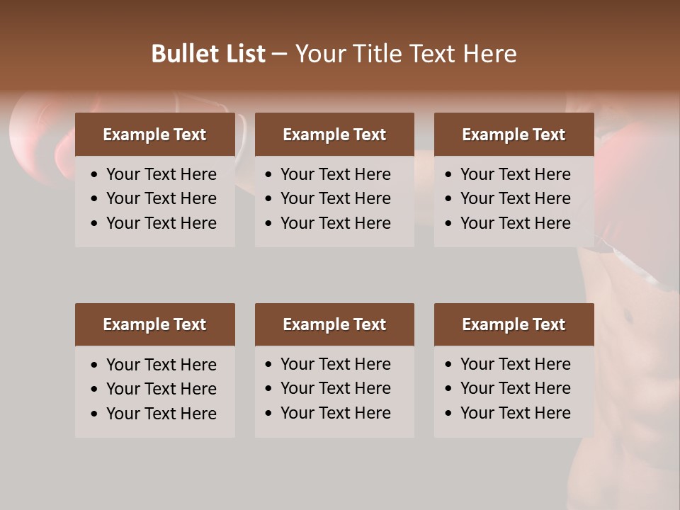 Caucasian Gloves Training PowerPoint Template
