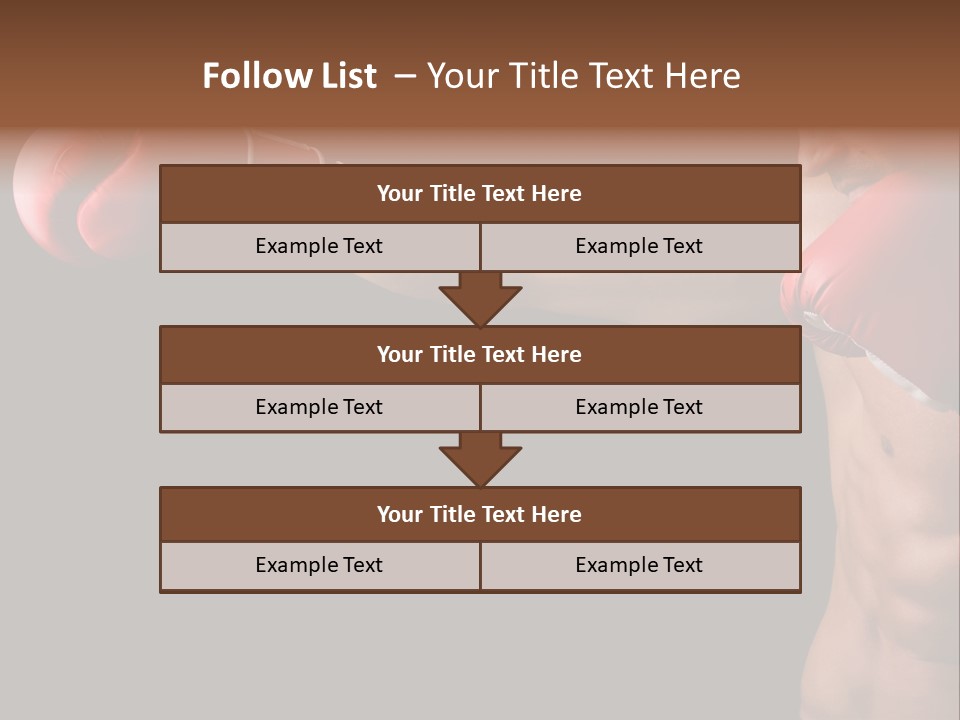 Caucasian Gloves Training PowerPoint Template