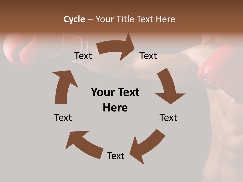 Caucasian Gloves Training PowerPoint Template