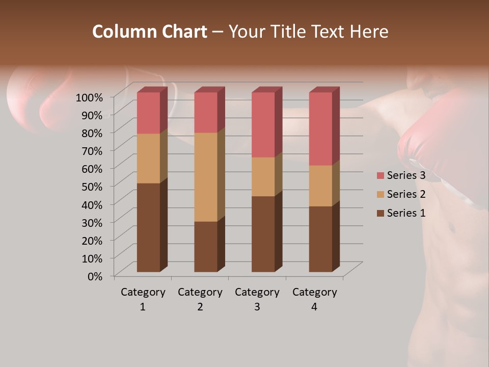 Caucasian Gloves Training PowerPoint Template