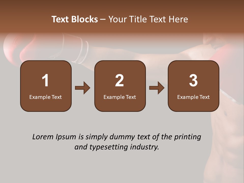 Caucasian Gloves Training PowerPoint Template