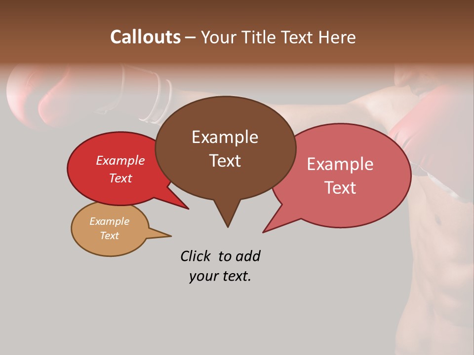 Caucasian Gloves Training PowerPoint Template