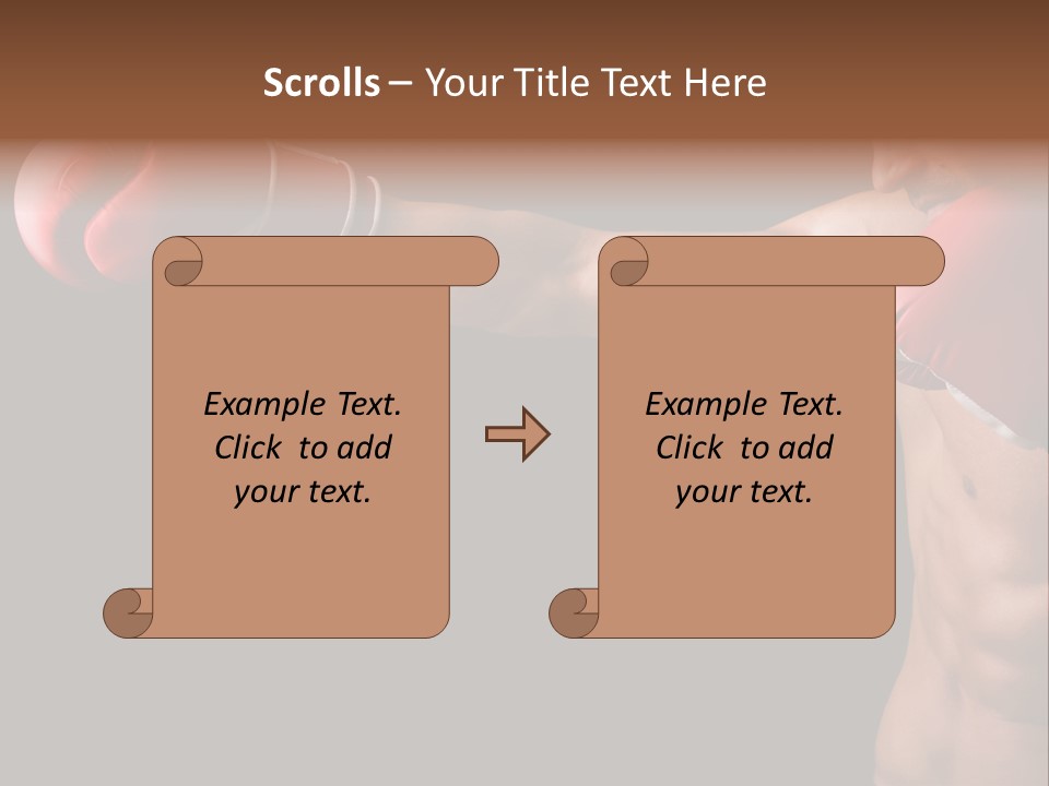 Caucasian Gloves Training PowerPoint Template
