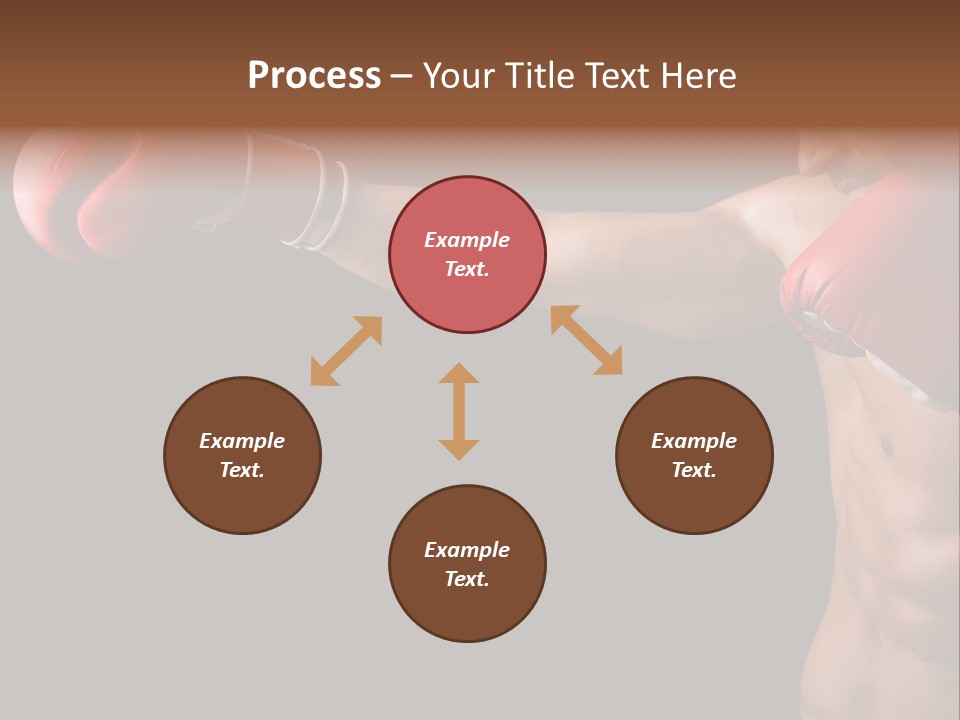 Caucasian Gloves Training PowerPoint Template