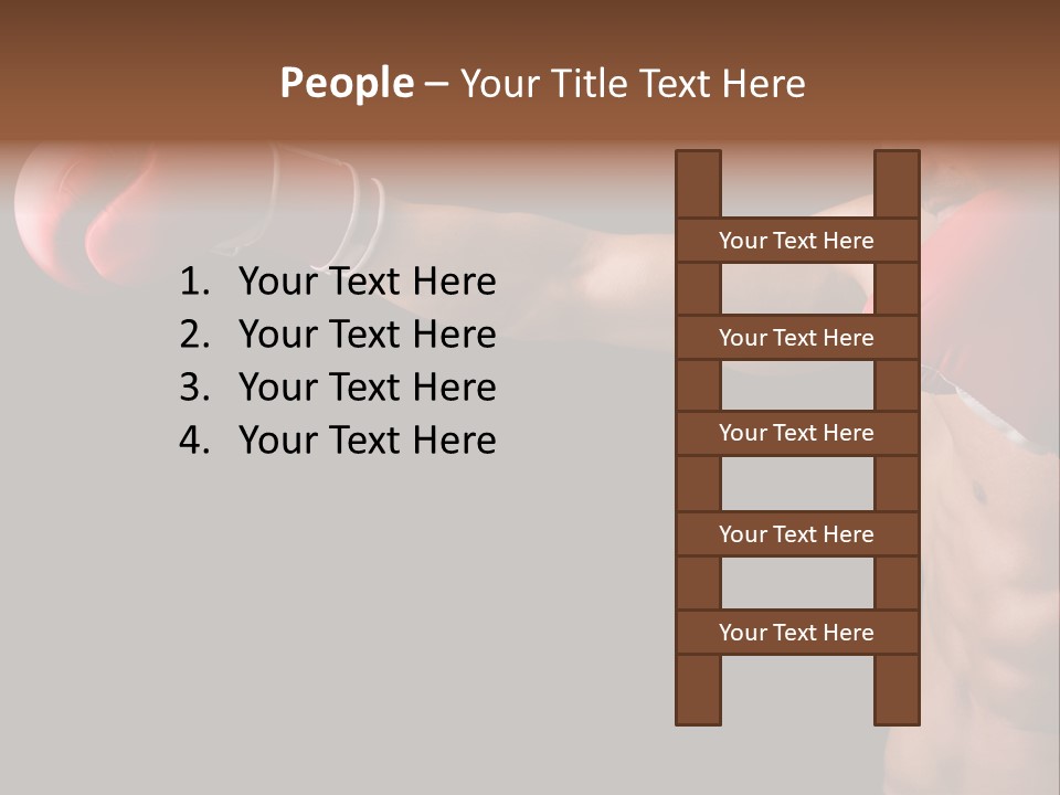 Caucasian Gloves Training PowerPoint Template