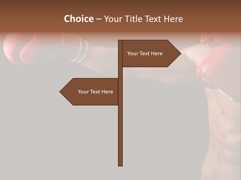 Caucasian Gloves Training PowerPoint Template