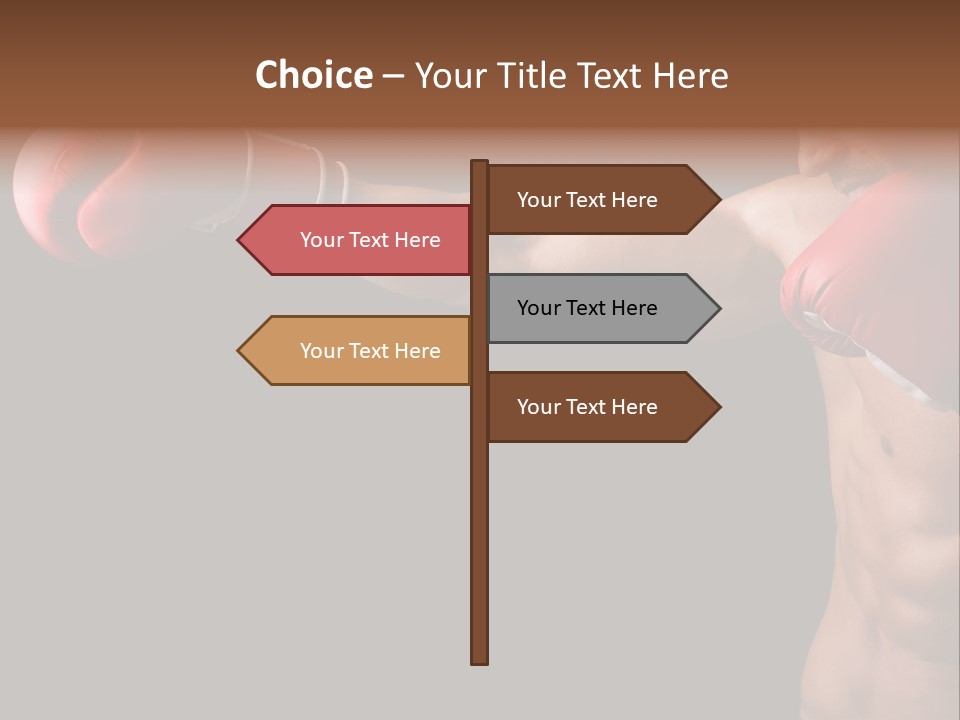 Caucasian Gloves Training PowerPoint Template