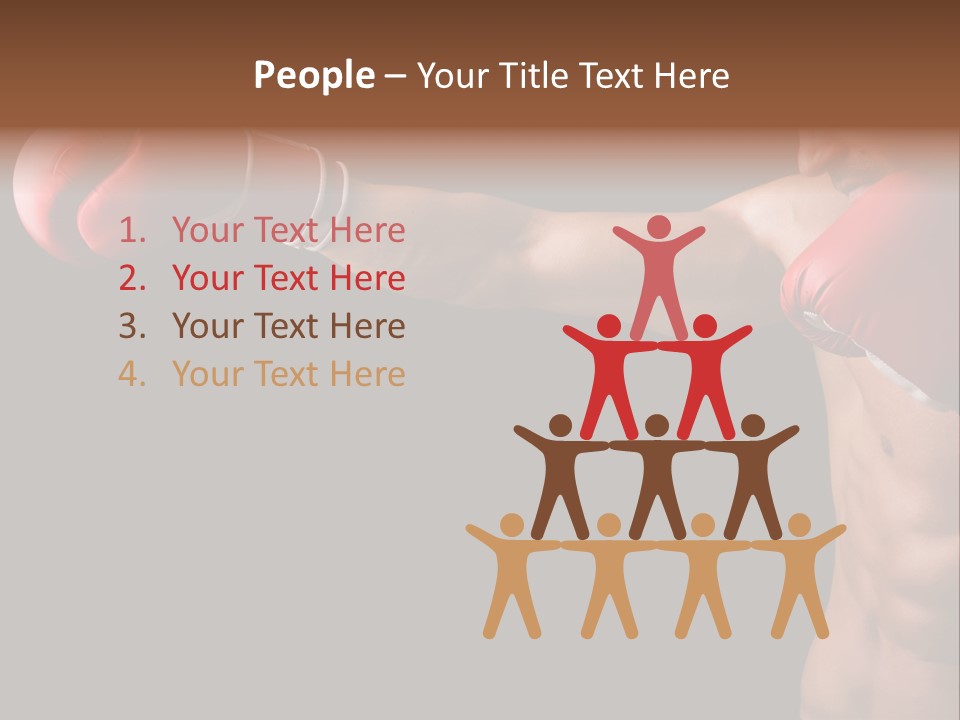 Caucasian Gloves Training PowerPoint Template