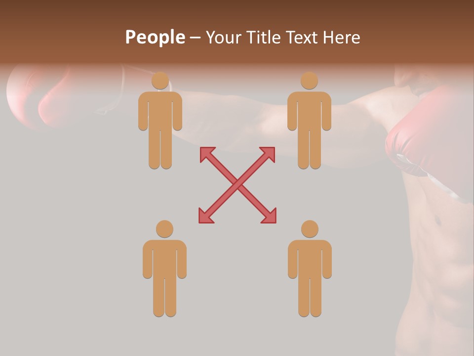 Caucasian Gloves Training PowerPoint Template