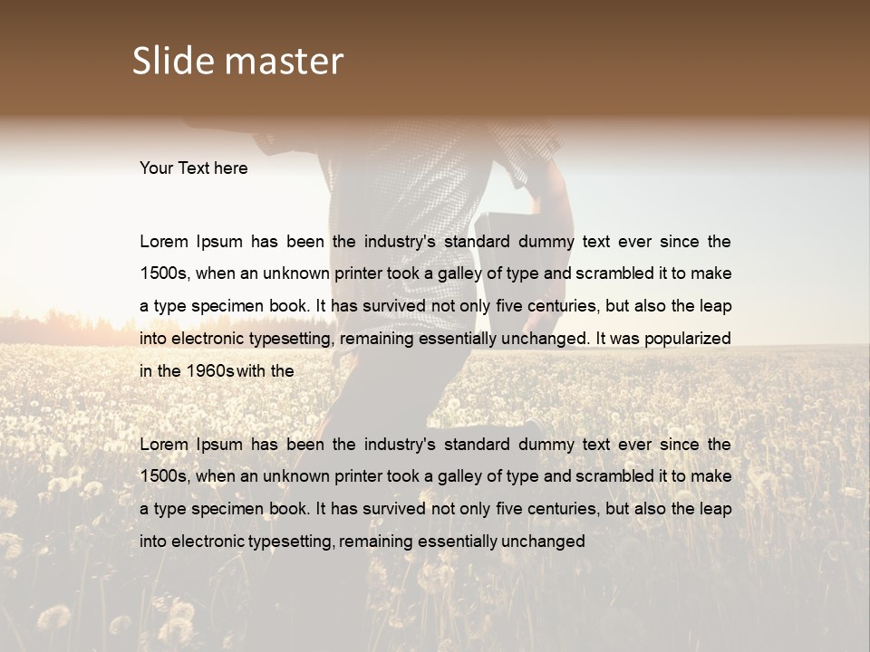 Active Field Flower PowerPoint Template