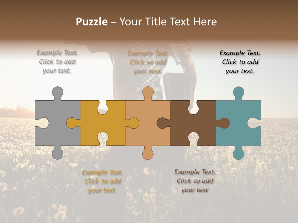 Active Field Flower PowerPoint Template