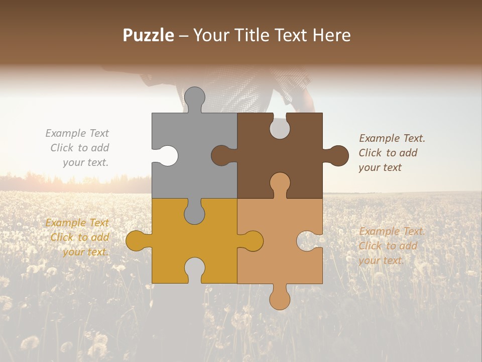 Active Field Flower PowerPoint Template