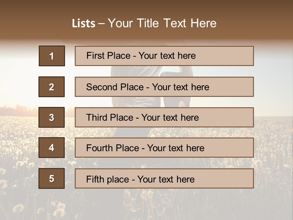 Active Field Flower PowerPoint Template