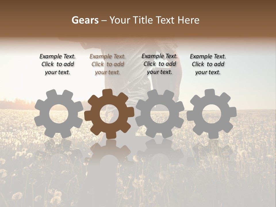 Active Field Flower PowerPoint Template