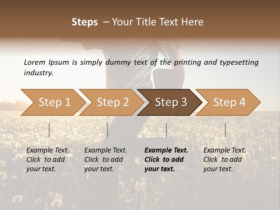 Active Field Flower PowerPoint Template