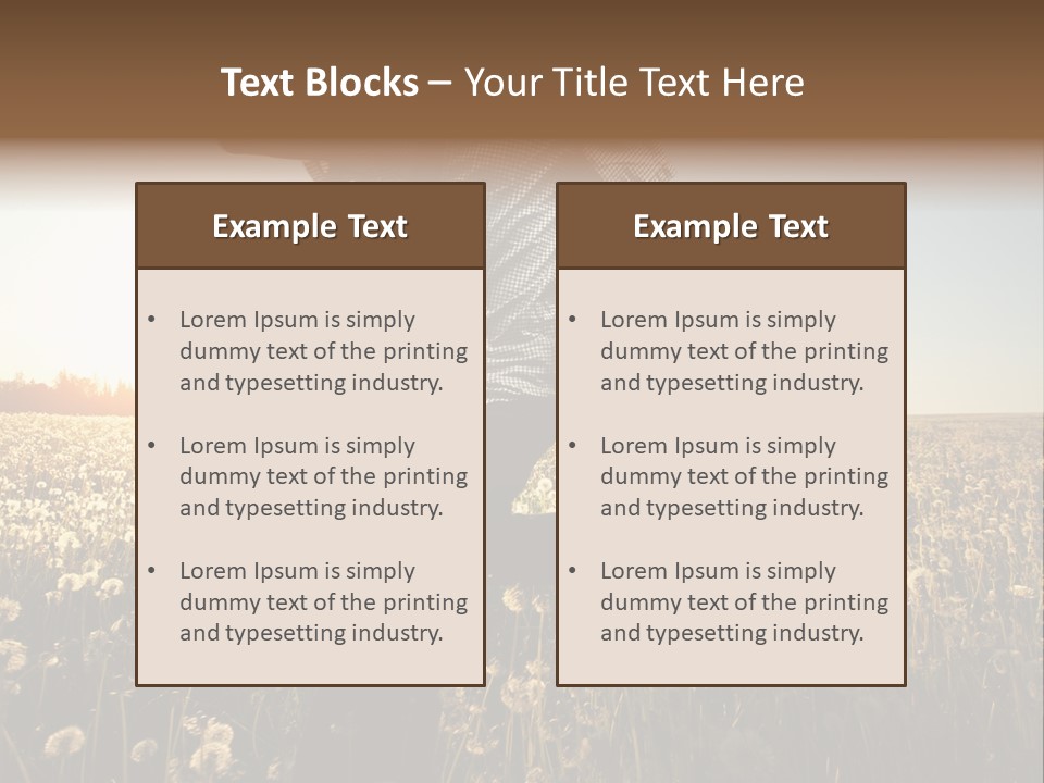 Active Field Flower PowerPoint Template
