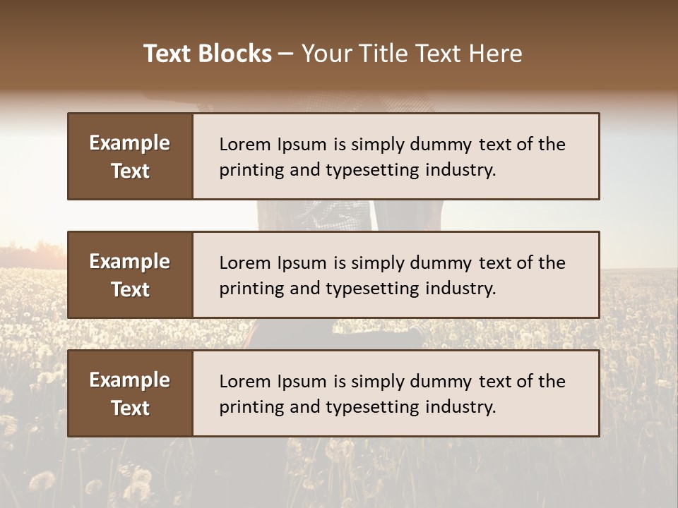 Active Field Flower PowerPoint Template