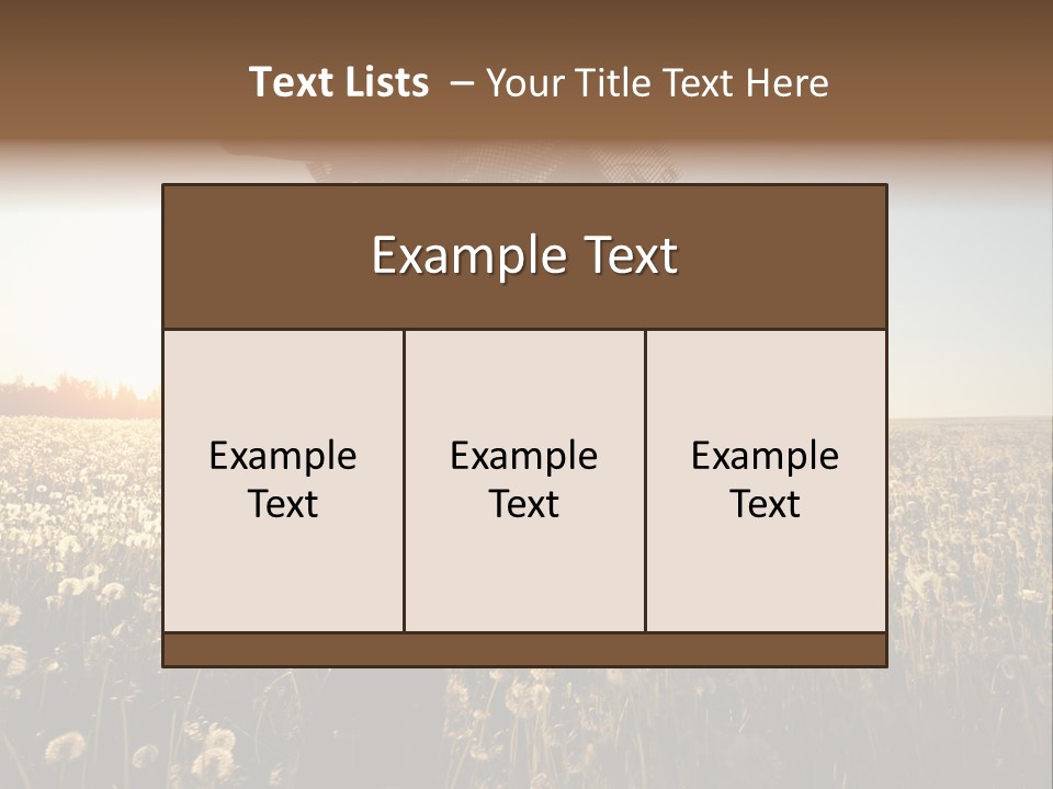 Active Field Flower PowerPoint Template