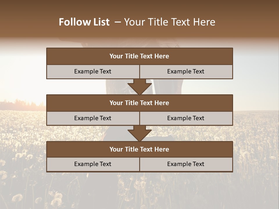 Active Field Flower PowerPoint Template