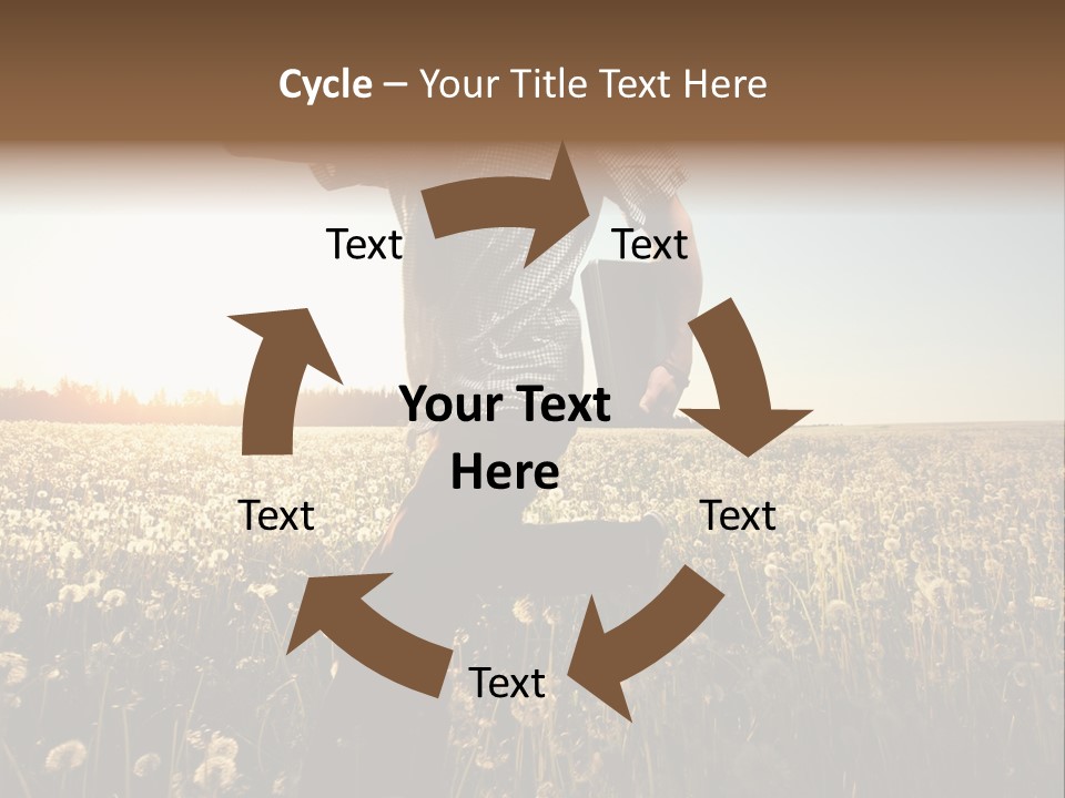 Active Field Flower PowerPoint Template