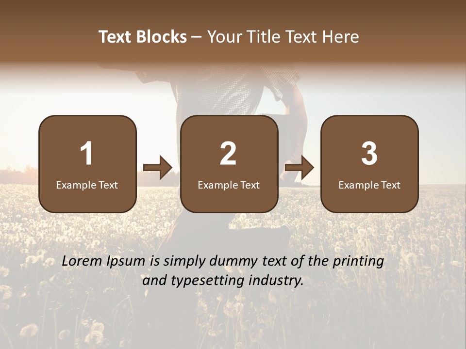 Active Field Flower PowerPoint Template