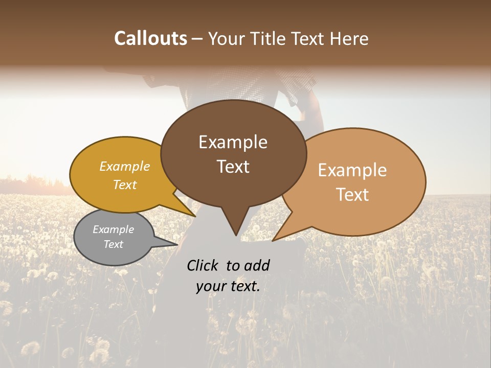 Active Field Flower PowerPoint Template