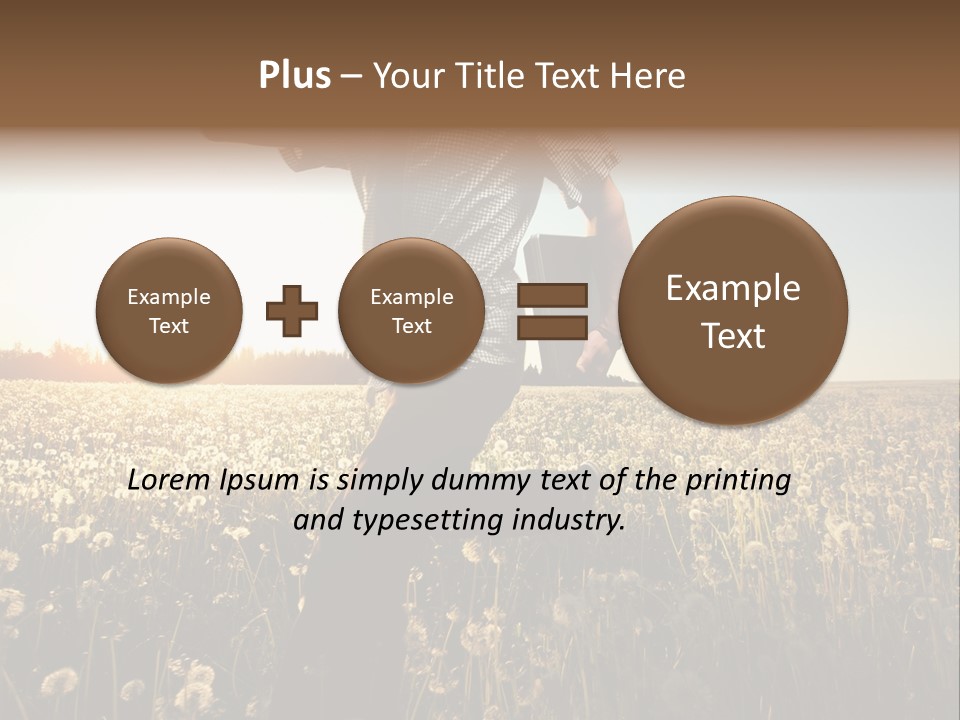 Active Field Flower PowerPoint Template
