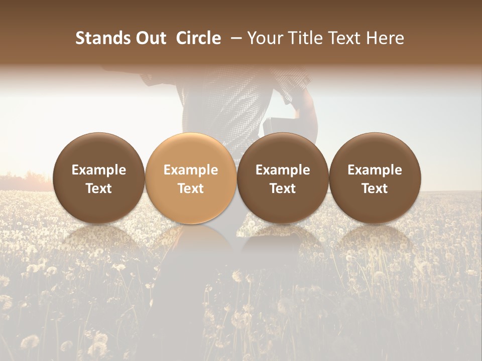 Active Field Flower PowerPoint Template