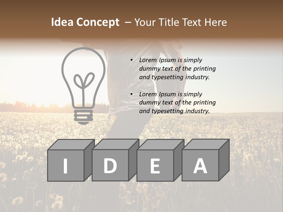 Active Field Flower PowerPoint Template