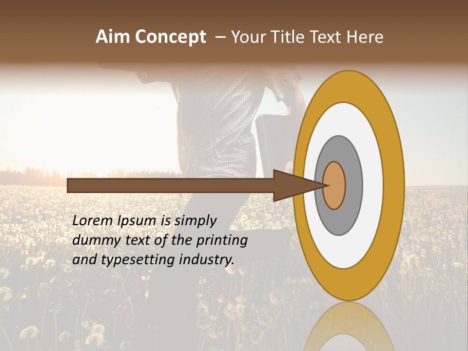 Active Field Flower PowerPoint Template