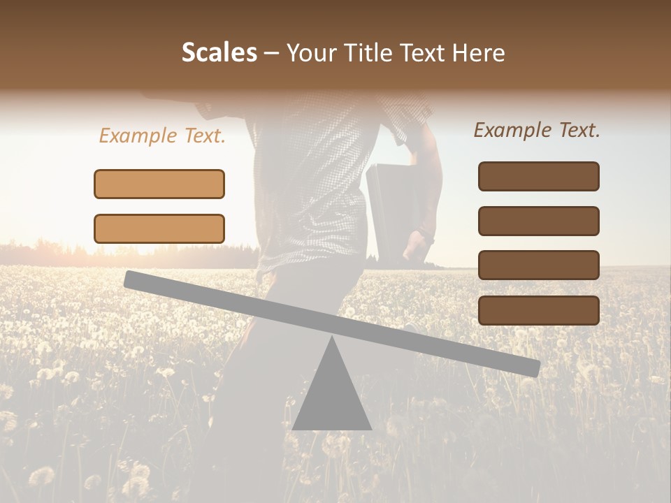 Active Field Flower PowerPoint Template