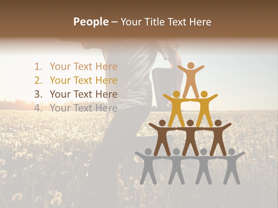 Active Field Flower PowerPoint Template