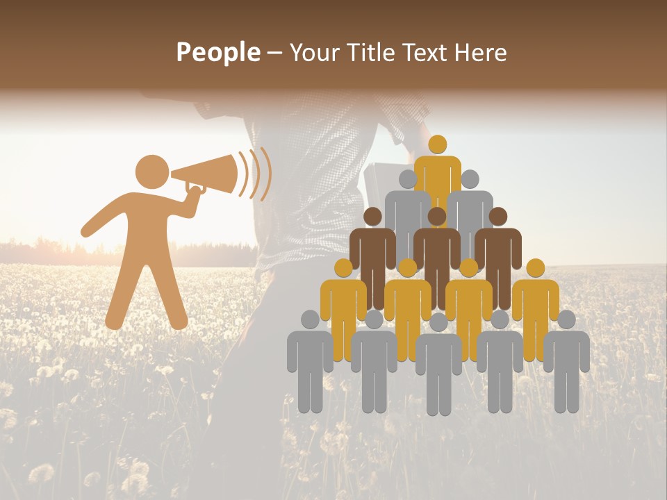 Active Field Flower PowerPoint Template