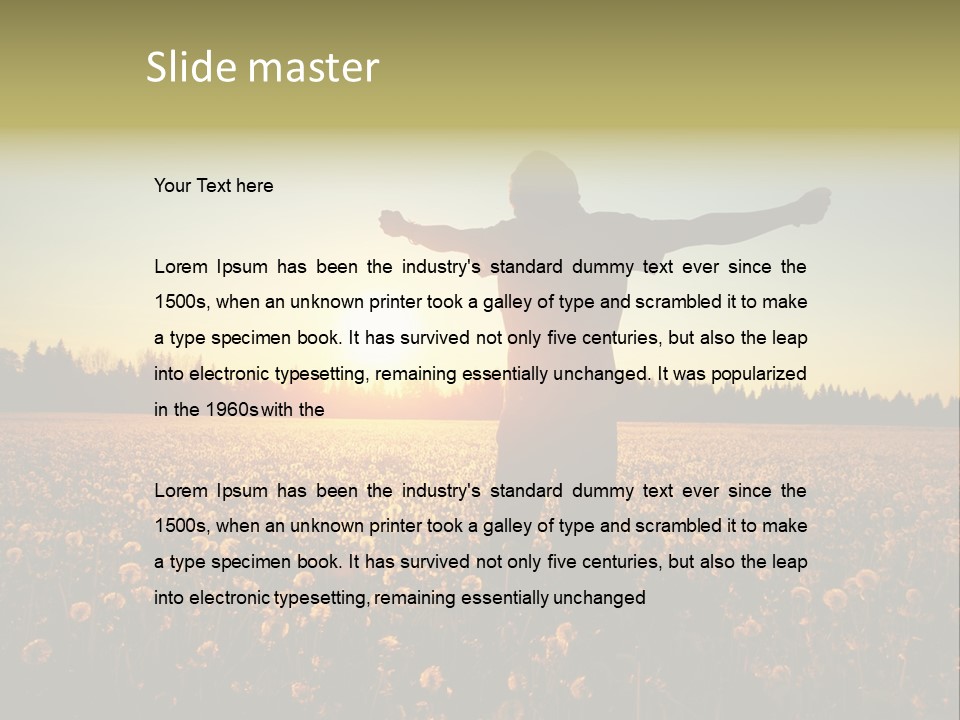 Environment Smile Vacation PowerPoint Template