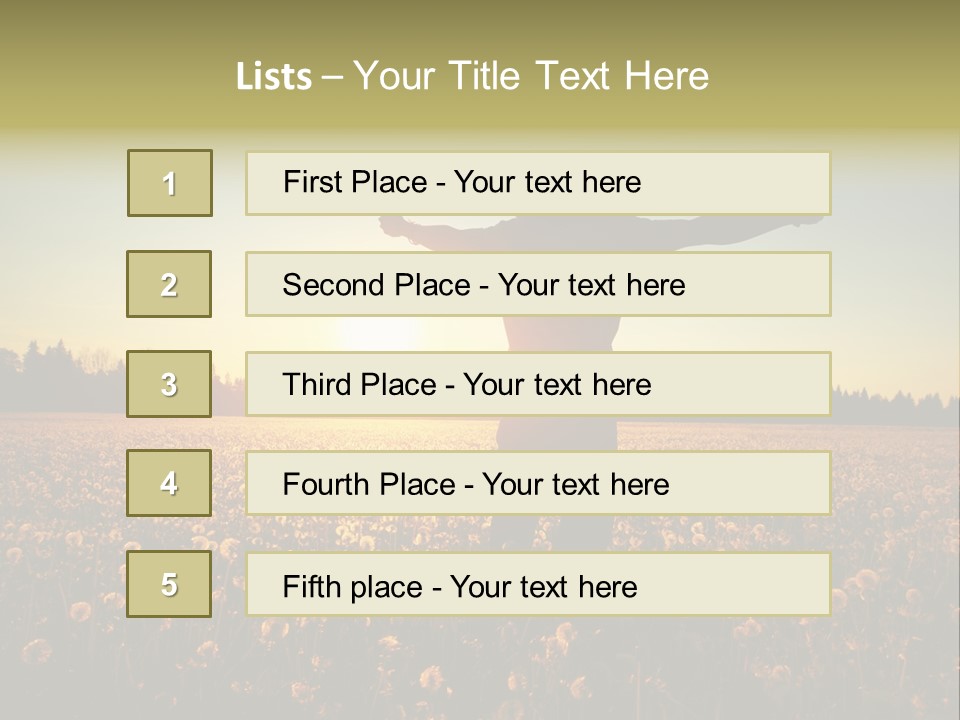 Environment Smile Vacation PowerPoint Template