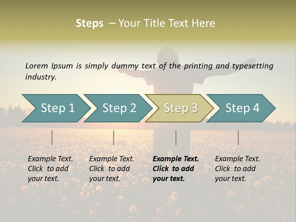 Environment Smile Vacation PowerPoint Template