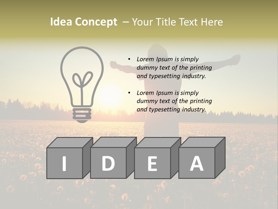 Environment Smile Vacation PowerPoint Template