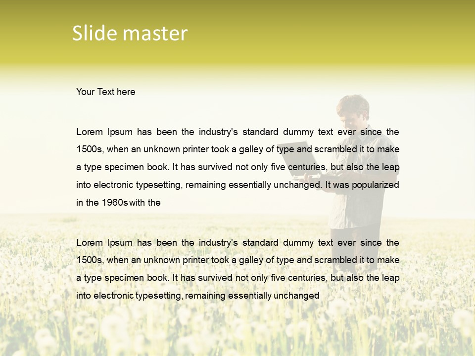 Landscape Freedom Executive PowerPoint Template
