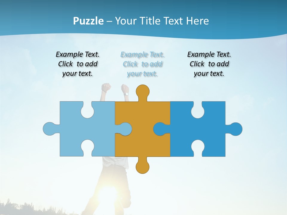 Speed Standing Blue PowerPoint Template